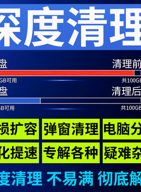 电脑内存清理c盘扩容硬盘克隆迁移系统优化win10远程安装7升级w11