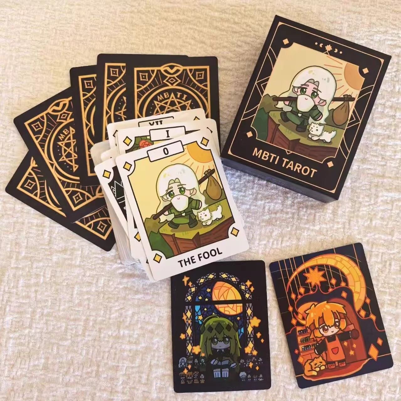 正版MBTI塔罗牌原创pvc材质设计可爱风罗牌塔luo牌tarot 78张