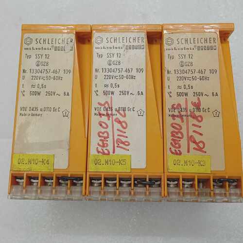 SCHLEICHER SSY 12 Electronic Interval Time Relay 220 Volts L