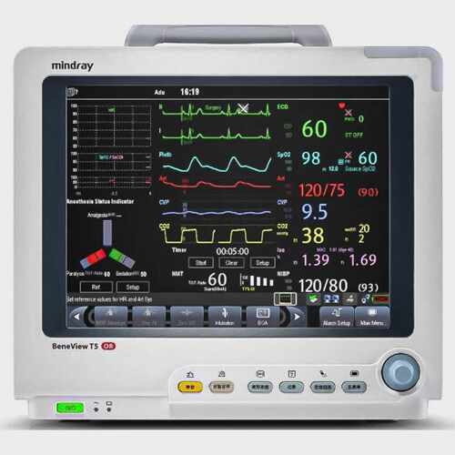 MINDRAY BENEVIEW T5 PORTABLE PATIENT MONITOR T1 MPM SPO2 ECG