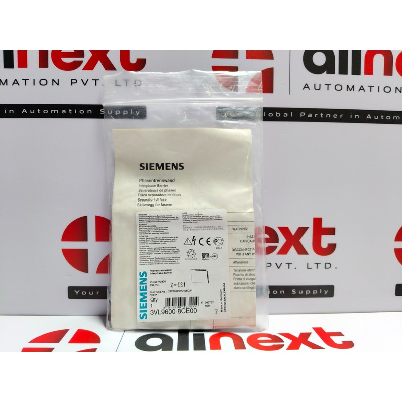 Siemens 3VL9600-8CE00 相位屏障套件