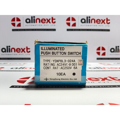 Yongsung Electric YSNPBL3-024 照明按钮开关 AC250V|6A