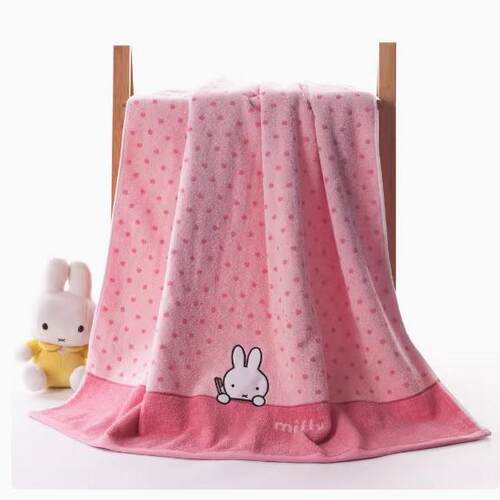 金号浴巾纯棉成人卡通吸水柔软加大加厚MF3029微瑕疵