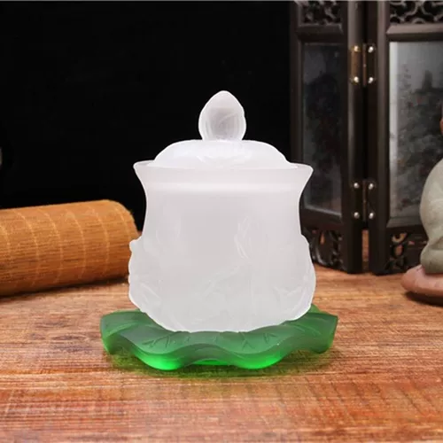 Красочный глазированный лотос гуньян отличный сострадание водяной чашка Будда набор инструментов для очистки воды чашка для водоснабжения