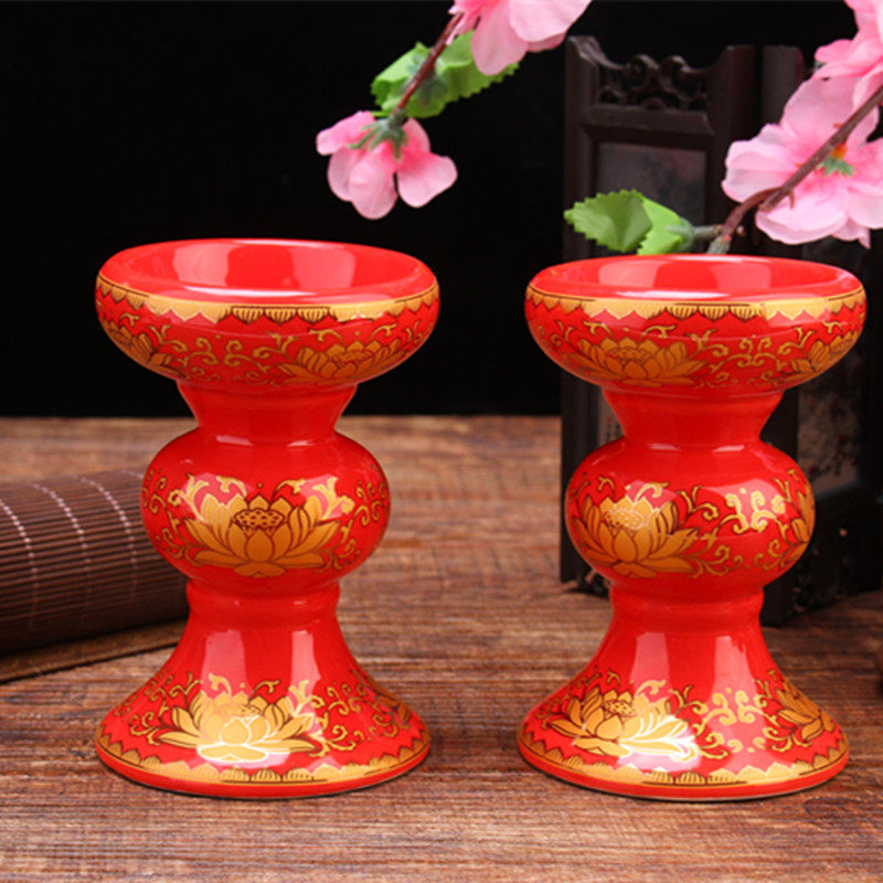 用品佛供灯莲花蜡烛台酥油