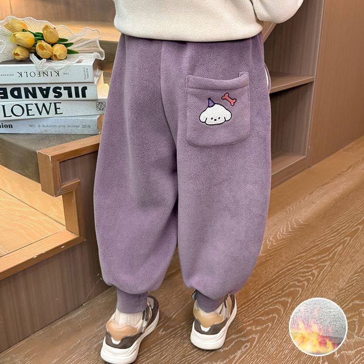 儿童保暖休闲裤2025新款女小童加绒长裤卡通女童发热裤子过冬洋气,童装/婴儿装/亲子装,裤子,淘宝优惠券,粉丝福利购,淘宝优惠卷