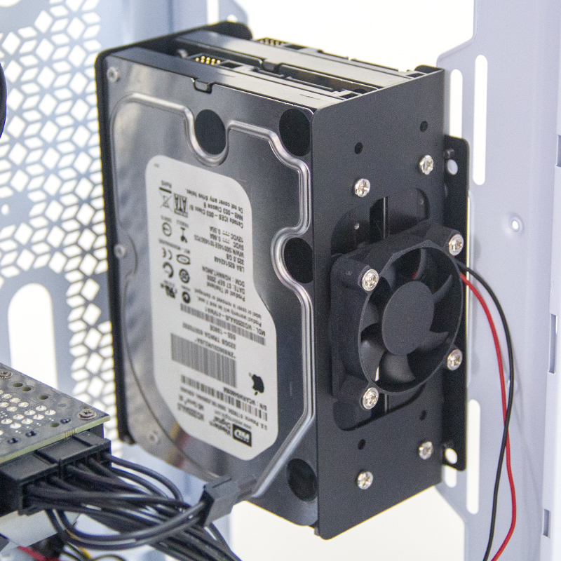12厘米风扇转多盘位硬盘支架3.5寸HDD转风扇位转接架机箱扩展架