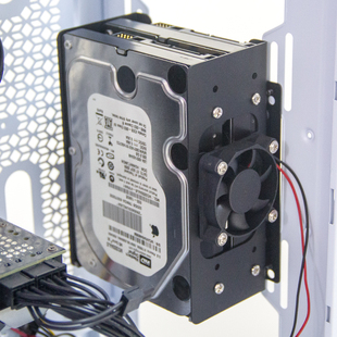 12厘米风扇转多盘位硬盘支架3.5寸HDD转风扇位转接架机箱扩展架