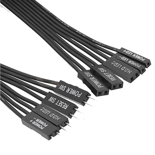 台式机主板开关跳线9pin9针延长线开机重启机箱主板公转母加长线