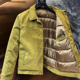 外套棉服新款 棒球服加厚金拉链棉衣韩版 棉袄飞行服男夹克 男士 冬季