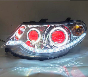 五菱宏光S改装天使眼大灯总成 疝气灯透镜恶魔眼氙气日行灯雾灯