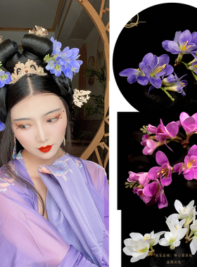 超仙花瓣柔软发簪汉服配饰
