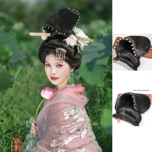 傅小菲 翻刀轻巧固定造型 刀髻可拆卸珍珠唐风杨贵妃发包