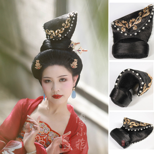 傅小菲 花钿翻刀发包原创唐风改良轻巧发髻华丽贵妃造型