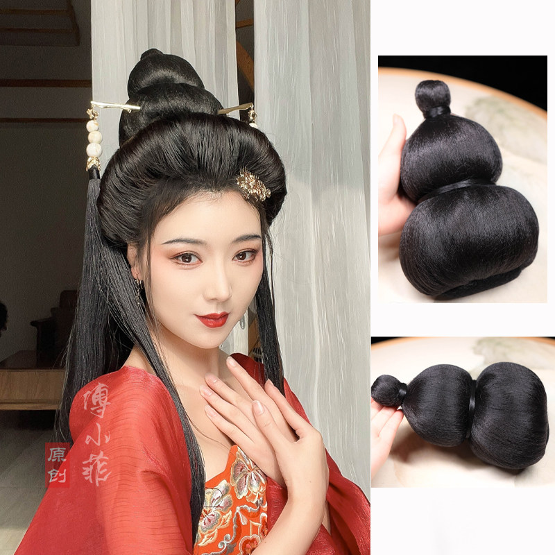 傅小菲 葫芦式发髻轻巧款 清冷师姐款发包古风侠女发型