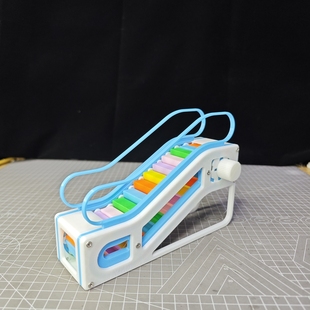 3D打印环保电梯儿童玩具手动扶梯模型玩具撞色彩虹创意商场扶梯手