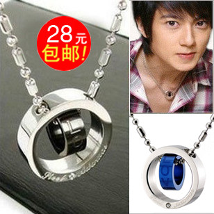 【热销千件】韩版时尚项链男士饰品日韩简约锁骨钛钢男生配饰吊坠