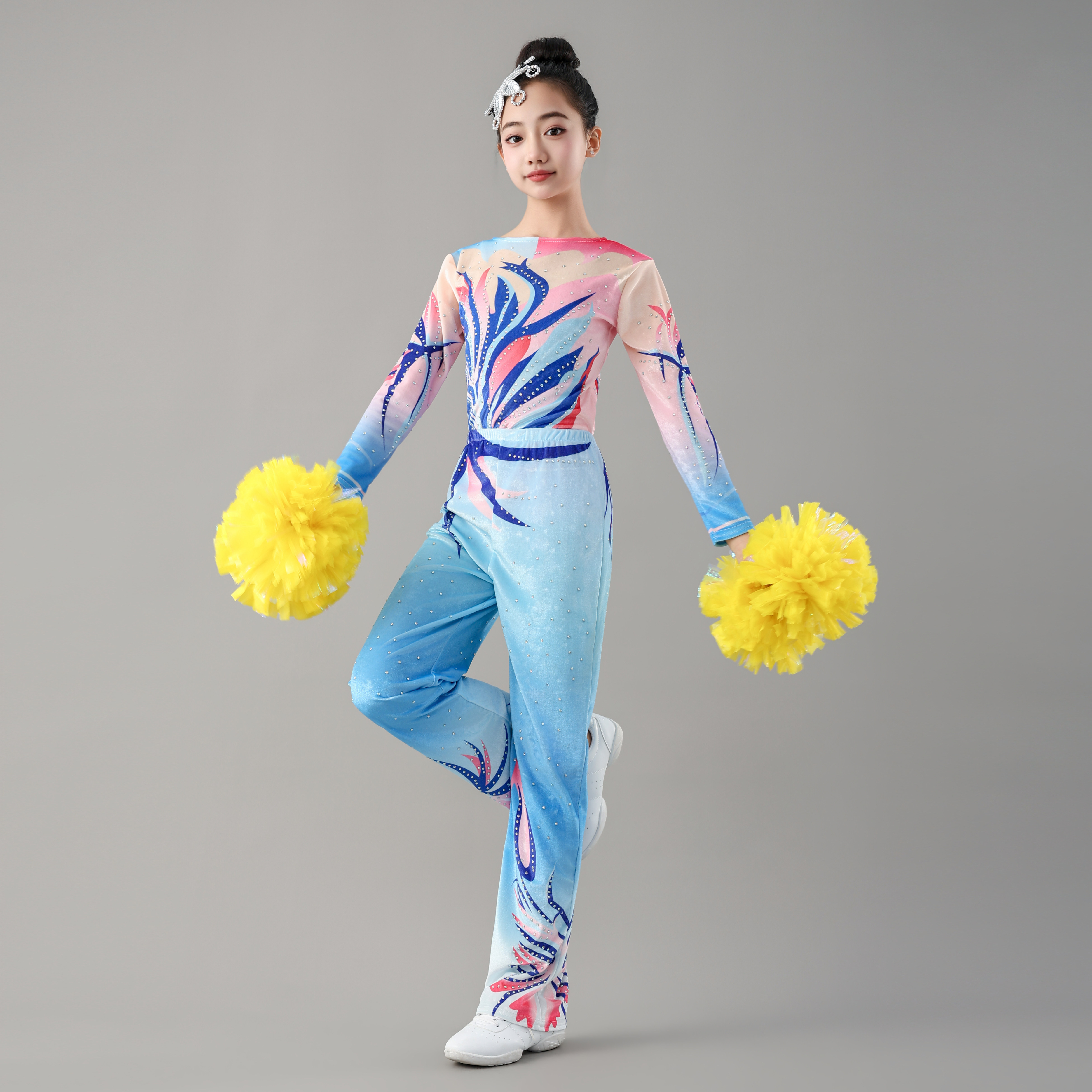 儿童专业啦啦操服装演出服拉拉队