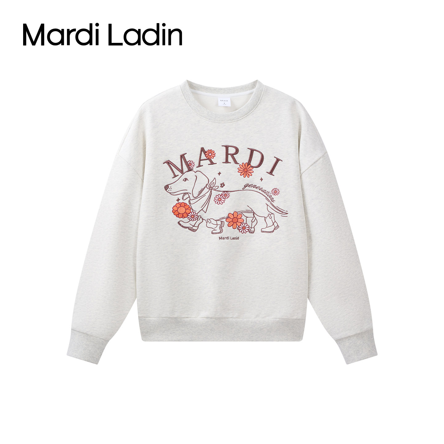 MardiLadin2026新款秋季今年流行爆款圆领长袖韩系卫衣外套女款