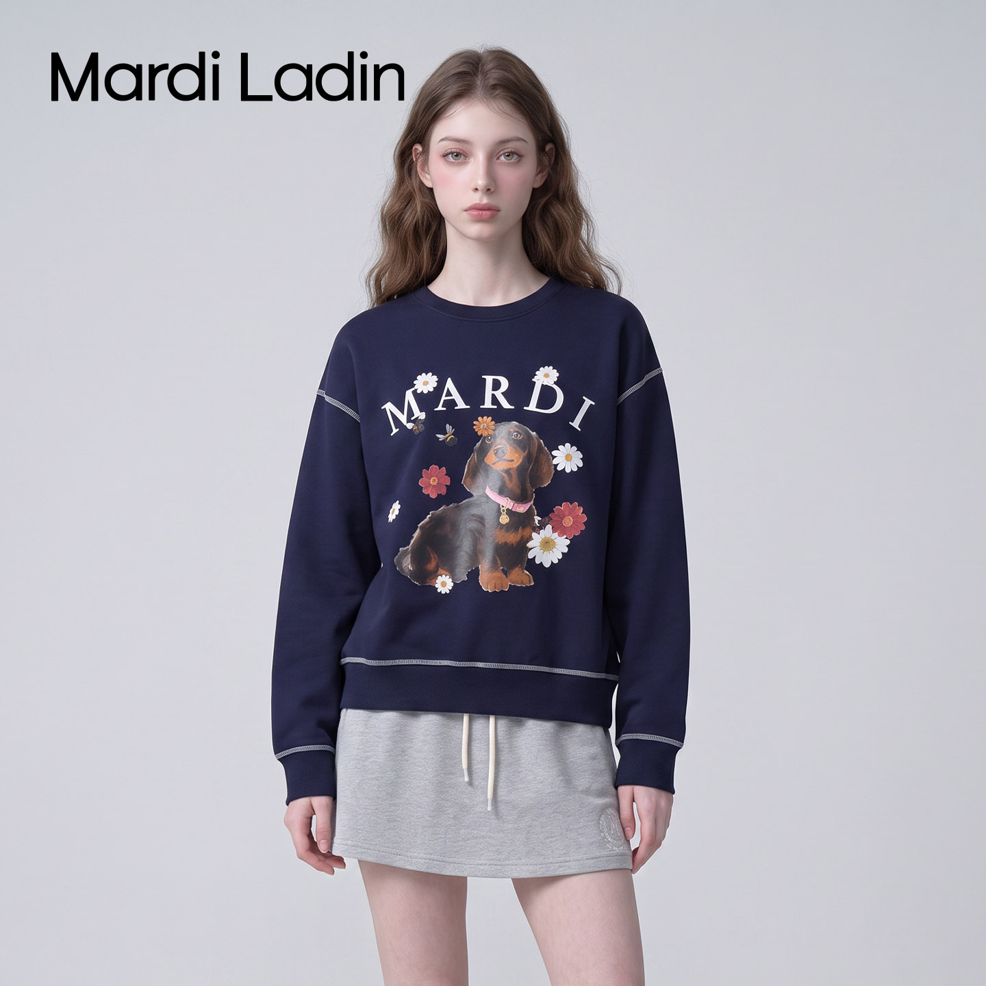 MardiLadin秋季圆领显瘦卫衣