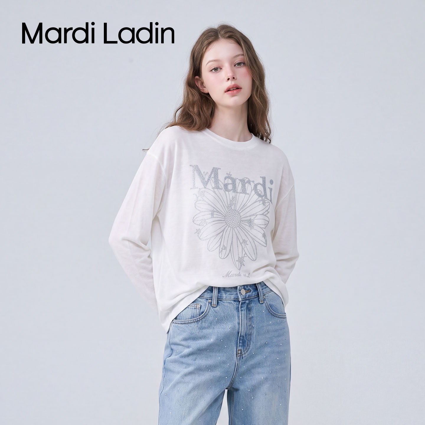 MardiLadin长袖显瘦百搭T恤图片