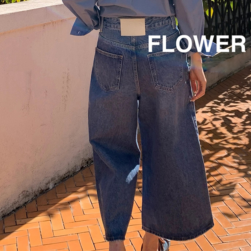小个子时尚阔腿裤儿童休闲长裤子
