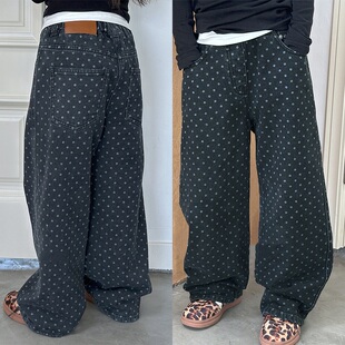 2026miu女童单裤牛仔裤休闲裤春季新款长裤秋冬童装休闲百搭学生