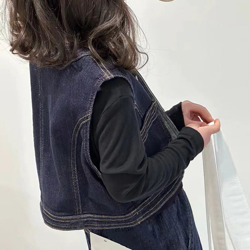 女童韩版牛仔套装洋气童装2025牛仔马甲春装男童马甲背心阔腿长裤,童装/婴儿装/亲子装,儿童牛仔裤,淘宝优惠券,粉丝福利购,淘宝优惠卷