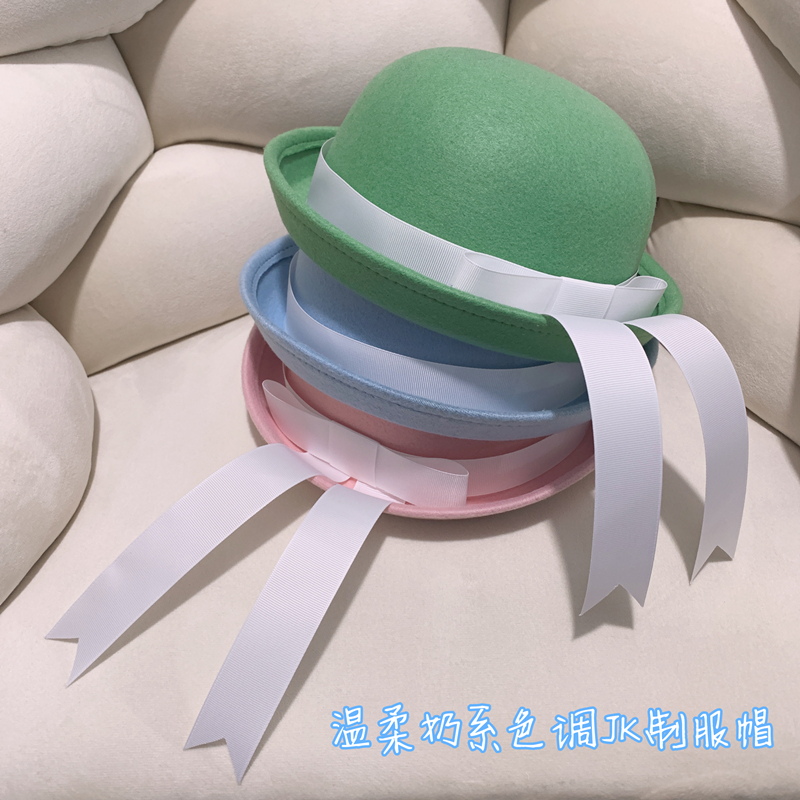 丸子帽逛街学院风女四季卷边日系