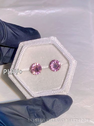 moonchasers粉色公主耳蜗钉医用钢钛耳骨钉爆闪钛钢耳钉