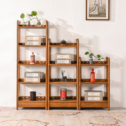 鸡翅木小书架红木新中式实木原木