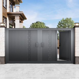 铝合金庭院门铁艺入户别墅大门不锈钢院子大门农村自建房花园铁门