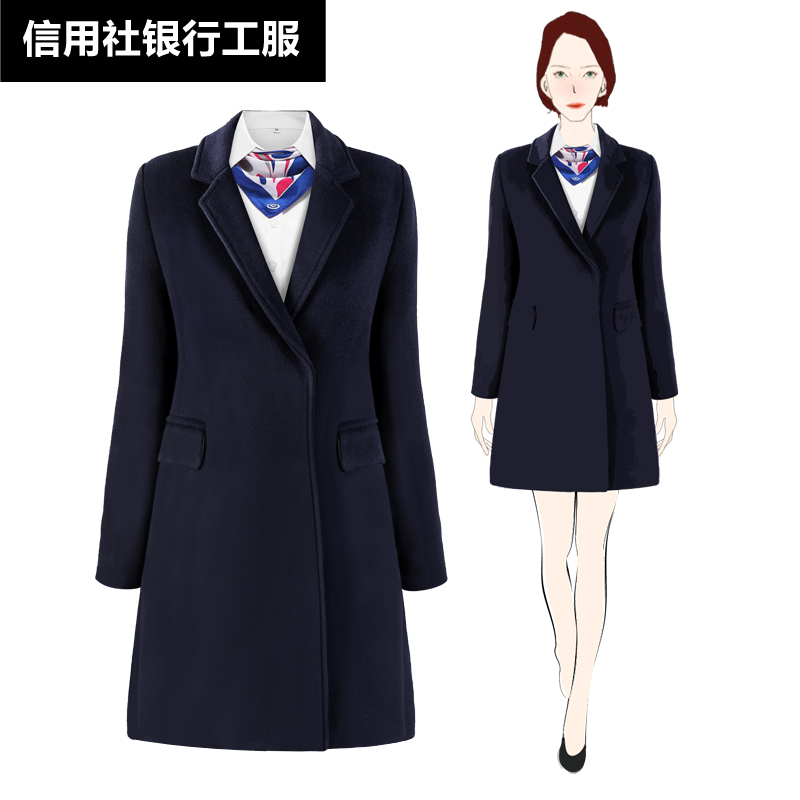 羊毛大衣中长款通勤银行工作服