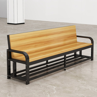 换鞋 凳长条凳体育场靠背椅浴室更衣室健身房沙发椅诊所输液靠背椅