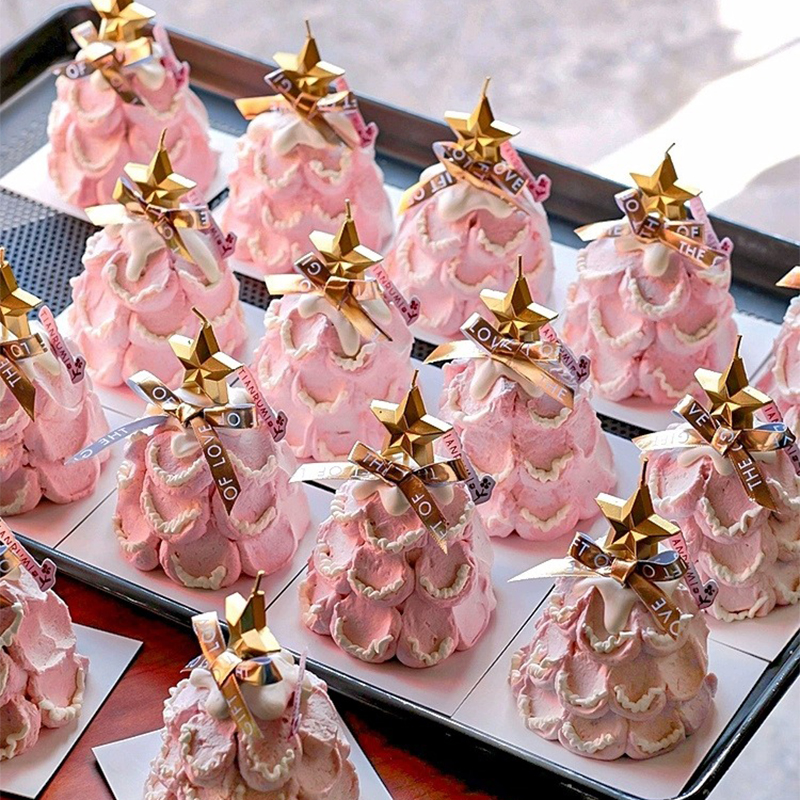 圣诞节蛋糕装饰五角星蜡烛插件