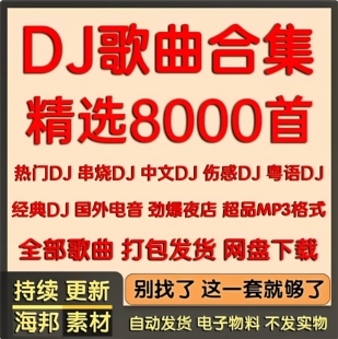 热门DJ歌曲粤语dj串烧抖音劲爆电音舞曲合集车载音乐mp3网盘下载
