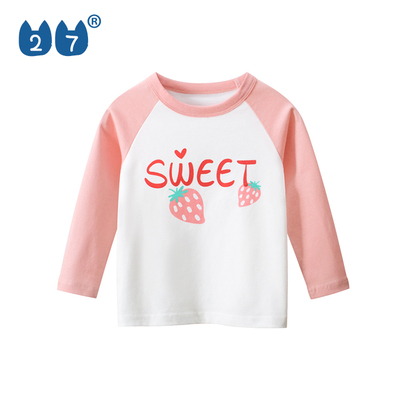 女童春秋新款百搭春秋上衣