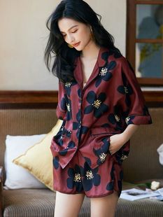 可外穿家居服套装 胖mm特大码 短袖 高级感睡衣女宽松2 潮 300斤薄款