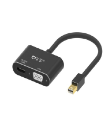 铭豹 MINI DP转VGA+HDMI二合一