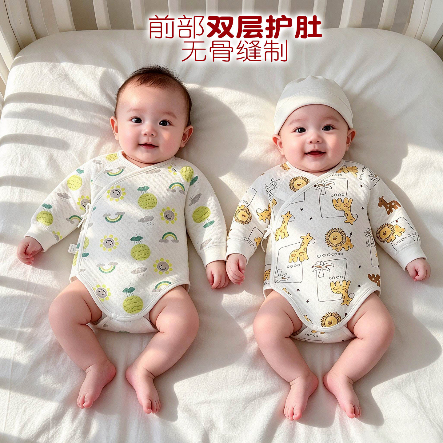 婴儿保暖包屁衣护肚三角爬秋冬装