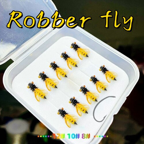 飞钓飞蝇毛钩robberfly若虫毛钩