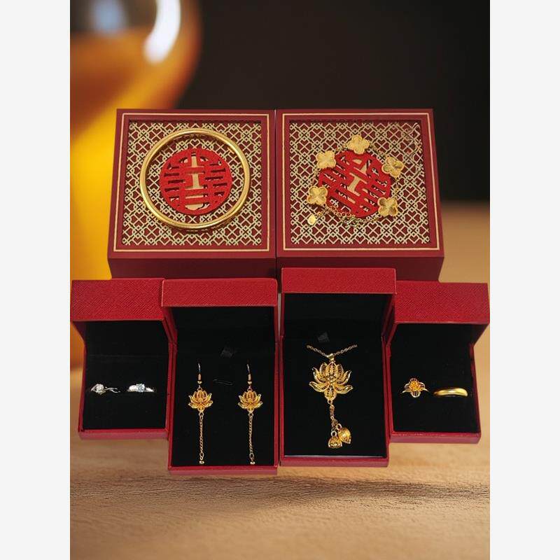 婚礼摆台订婚假五金结婚假金套装