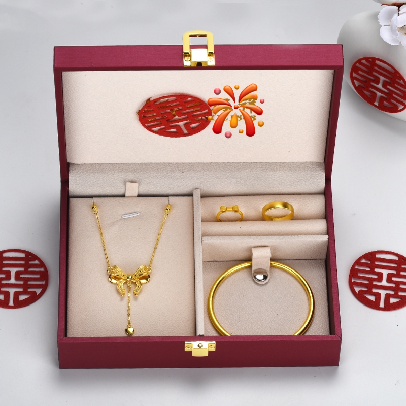 假三金首饰一套订婚彷真