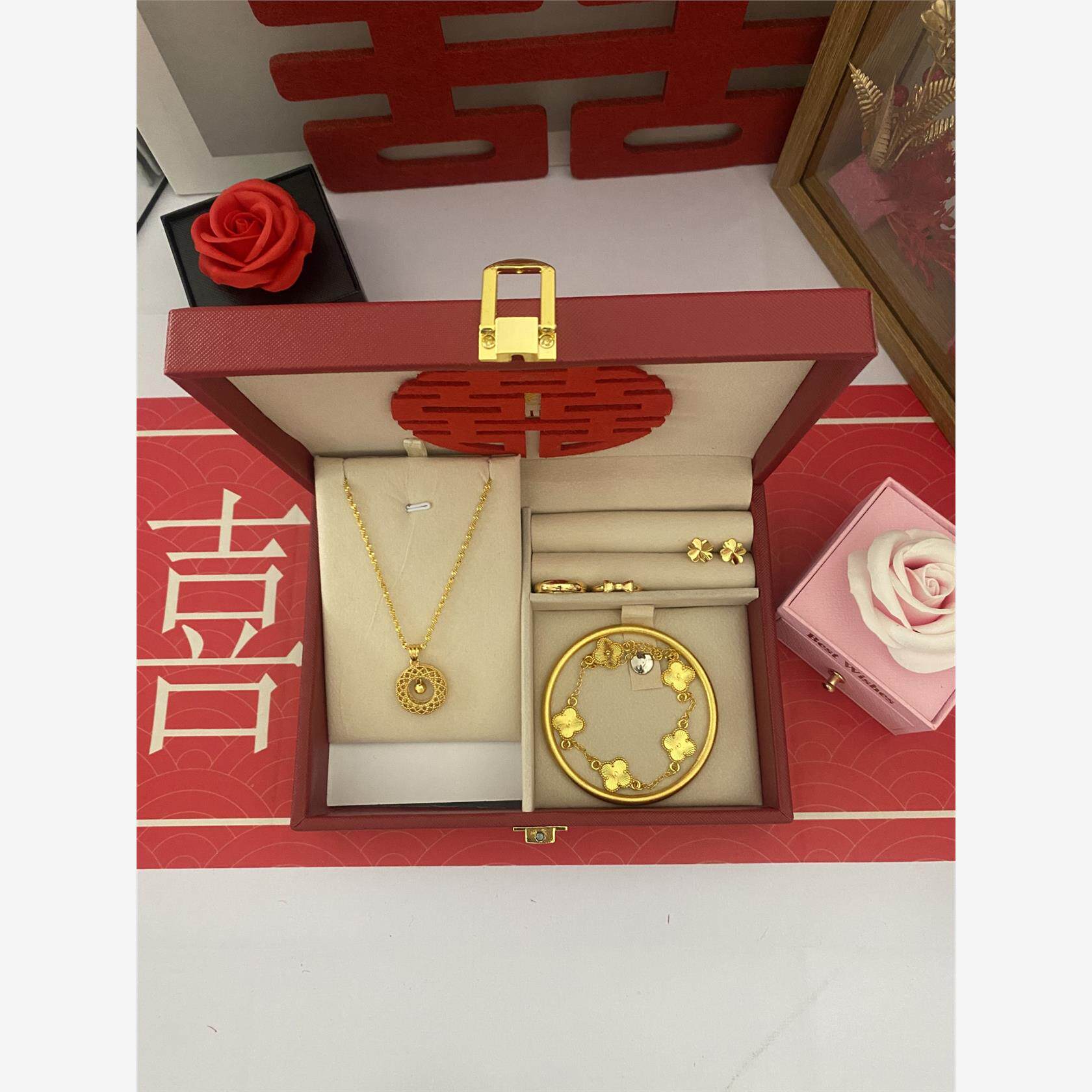 假三金五金首饰一套古法