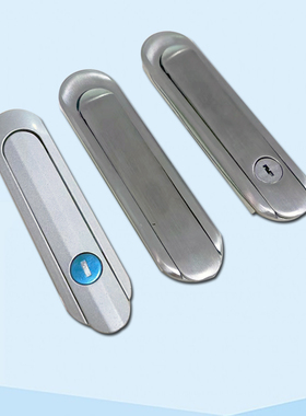 平面锁带钥匙AB402衣柜橱柜门执手锁开关柜门304不锈钢材质把手锁