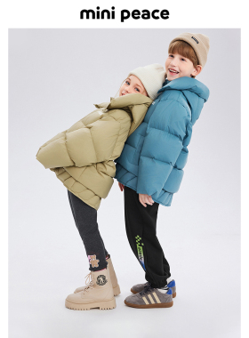 【轻暖系列】MINIPEACE儿童羽绒服新款三防男童女童小森林面包服