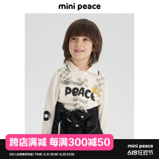 【专柜同款】minipeace太平鸟童装春秋新男童POLO衫儿童长袖T恤潮