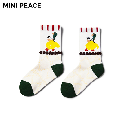 【专柜同款】MINIPEACE太平鸟童装男童袜子儿童卡通中筒袜男宝袜