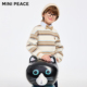 男童条纹卫衣秋冬圆领套头上衣 MINIPEACE太平鸟童装 专柜同款