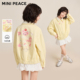 MINIPEACE太平鸟童装 上衣 女童牛仔外套儿童夹克背图可爱春秋装